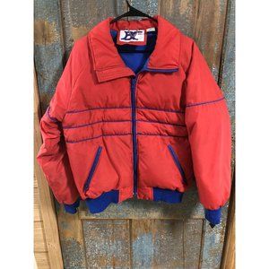 Men's Vintage Down BC Ski Jacket Red Medium